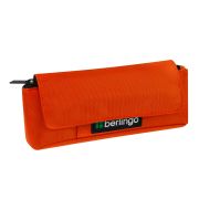 Пенал мягкий 1 отделение, 215*90*45 мм, Berlingo «Orange focus», полиэстер, внутренний органайзер, магнит
