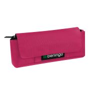 Пенал мягкий 1 отделение, 215*90*45 мм, Berlingo «Pink focus», полиэстер, внутренний органайзер, магнит