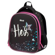 Ранец Först F-Top облегченный «Hey!» 36*28*15см, 2 отделения, 2 кармана, анатомическая спинка