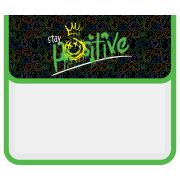 Папка для тетрадей 1 отделение, ArtSpace «Positive smile», А5, пластик, на липучке