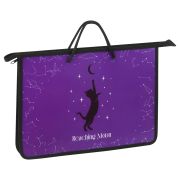 Папка с ручками А4 ArtSpace «Get the Moon», пластик, на молнии, 45мм