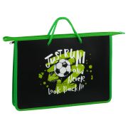 Папка с ручками А4 ArtSpace «Football», пластик, на молнии, 45мм