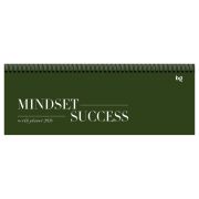 Планинг датированный 2026г., 64л., 285*100мм, картон, BG «Mindset», хаки, отд.фольгой, на гребне