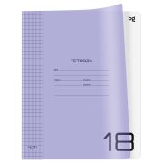 Тетрадь 18л., клетка BG «UniTone. Neon», пластиковая обложка, неон сиреневый