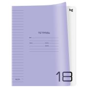 Тетрадь 18л., линия BG «UniTone. Neon», пластиковая обложка, неон сиреневый