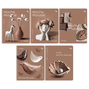 Тетрадь 48л., А5, клетка BG «Mocha mousse», soft-touch ламинация