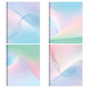 Тетрадь 96л., А5, клетка на гребне BG «Облака нежности», soft-touch ламинация