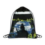 Мешок для обуви 1 отделение ArtSpace «The Lonely Samurai», 340*420мм, отражающая лента