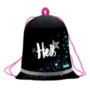 Мешок для обуви 1 отделение Först «Hey!», 360*460мм, вентиляционная сеточка, светоотражающая полоса