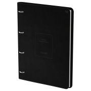 Тетрадь на кольцах А4, 120л., кожзам,  BG «Моно. Черный»