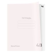 Тетрадь 48л. А5, клетка BG «NovaTone. Бутон вишни», пластиковая обложка