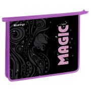 Папка для тетрадей 1 отделение, А5 Berlingo «Purple Magic», 240*205*40 мм, пластик, на молнии