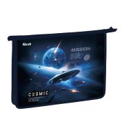 Папка для тетрадей 1 отделение, А4 Först «Cosmic» , 340*245*40 мм, пластик, на молнии