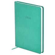 Ежедневник датированный 2026г., А6, 176л., твердый переплет, кожзам, BG «Winner. Light teal», светло-бирюзовый