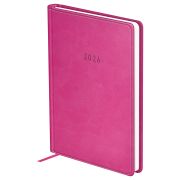 Ежедневник датированный 2026г., А6, 176л., твердый переплет, кожзам, BG «Winner. Fuchsia», фуксия