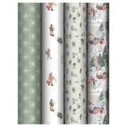 Упаковочная бумага глянц. 70*100см, MESHU «Winter time», 80г/м2, ассорти 5 дизайнов