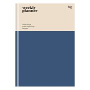Планер школьный 1-11 кл. 64л. (твердый) BG «Weekly planner. Blue», матовая ламинация