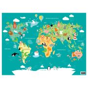 Настольное покрытие детское ArtSpace «World map», А3+