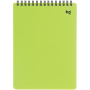 Блокнот А5 60л. на гребне BG «Neon», салатовая пластиковая обложка, тиснение фольгой