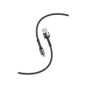 Кабель Smartbuy S26, USB - micro-USB, 3A output, нейлоновая оплетка, 1м, черный