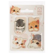Закладки магнитные для книг, 4шт., MESHU «Cute kittens», матовая ламинация
