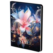 Тетрадь на кольцах А5, 120л., кожзам,  BG «Flowers»