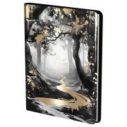 Тетрадь на кольцах А5, 120л., кожзам,  BG «Dark forest»