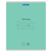 Тетрадь 18 л. BRAUBERG «КЛАССИКА NEW» клетка, обложка картон, ЗЕЛЕНАЯ, 105697