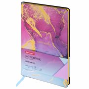 Блокнот А5 (143x210 мм), BRAUBERG VISTA «Marble», под кожу, гибкий, 80 л., 112063