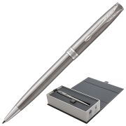 Ручка шариковая PARKER «Sonnet Core Stainless Steel CT», корпус серебристый, палладиевые детали, черная, 1931512