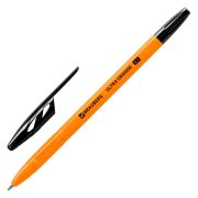 Ручка шариковая BRAUBERG «ULTRA ORANGE», ЧЕРНАЯ, узел 0,7 мм, чернила ГЕРМАНИЯ, наконечник ШВЕЙЦАРИЯ, 143563