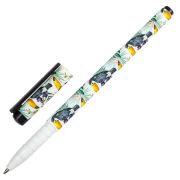 Ручка шариковая BRAUBERG SOFT TOUCH GRIP «TOUCAN», СИНЯЯ, мягкое покрытие, узел 0,7 мм, 143720