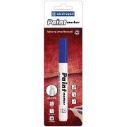Маркер-краска лаковый (paint marker) СИНИЙ CENTROPEN, скошенный наконечник, 1-5 мм, 9100, 5 9100 9906