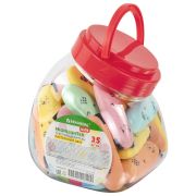 Текстовыделитель мини BRAUBERG KIDS «CUTE CATS PASTEL», АССОРТИ В ПЛАСТИКОВОЙ БАНКЕ, линия 1-5 мм, 152434.