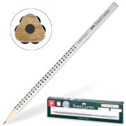 Карандаш чернографитный FABER-CASTELL, 1 шт., «Grip 2001», НВ, трехгранный, 117000