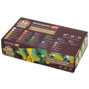 Краски масляные художественные НАБОР «PREMIERE 36 штук 32 цвета!», в тубах 22 мл, BRAUBERG ART, 192009