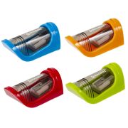 Точилка BRAUBERG «Sharp», с контейнером, пластиковая, корпус ассорти, 228462