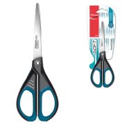 Ножницы MAPED (Франция) «Essentials Soft», 170 мм, прорезиненные ручки, черно-синие, картонная упаковка с европодвесом, 468210, 467210, 468210