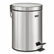 Ведро мусорное с педалью 12 литров «Classic», ЗЕРКАЛЬНОЕ, нержавеющая сталь, со съемным внутренним ведром, LAIMA, 232261