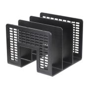 Лоток-сортер для бумаг BRAUBERG «Radikal», 3 отделения, 207х212х165 мм, сетчатый, черный, 235364