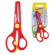 Ножницы ЮНЛАНДИЯ «КОМФОРТ», 140 мм, с усилителем, пластиковые накладки, европодвес, 236981