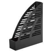 Лоток вертикальный для бумаг BRAUBERG «Standard», 245х70х295 мм, черный, 237220