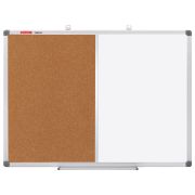 Доска комбинированная: магнитно-маркерная, пробковая для объявлений 60х90 см, BRAUBERG Extra, 238183