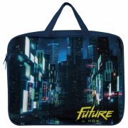 Папка на молнии с ручками BRAUBERG А4, 1 отделение, полиэстер, 80 мм, «Future», 270965