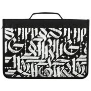 Папка для труда на молнии BRAUBERG А4 с ручкой, 1 отделение, органайзер, «Graffiti», 270994