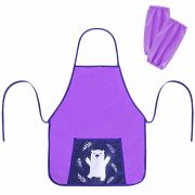 Накидка фартук с нарукавниками для труда ПИФАГОР, 1 карман, 46х54 см, «Happy bear», 272457