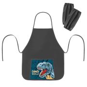 Накидка фартук с нарукавниками для труда ПИФАГОР, 1 карман, 46х54 см, «Dino world», 272462