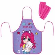 Накидка фартук с нарукавниками для труда ЮНЛАНДИЯ, 46х54 см, «Anime hugs», 272468