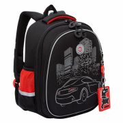 Ранец GRIZZLY анатомическая спинка, c бейджем, для мальчиков, «NIGHT RACE», 36х28х20 см, RAz-287-8/1