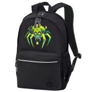 Рюкзак BRAUBERG FASHION CITY универсальный, 2 отделения, «Green Spider», черный, 46х31х15 см, 273839